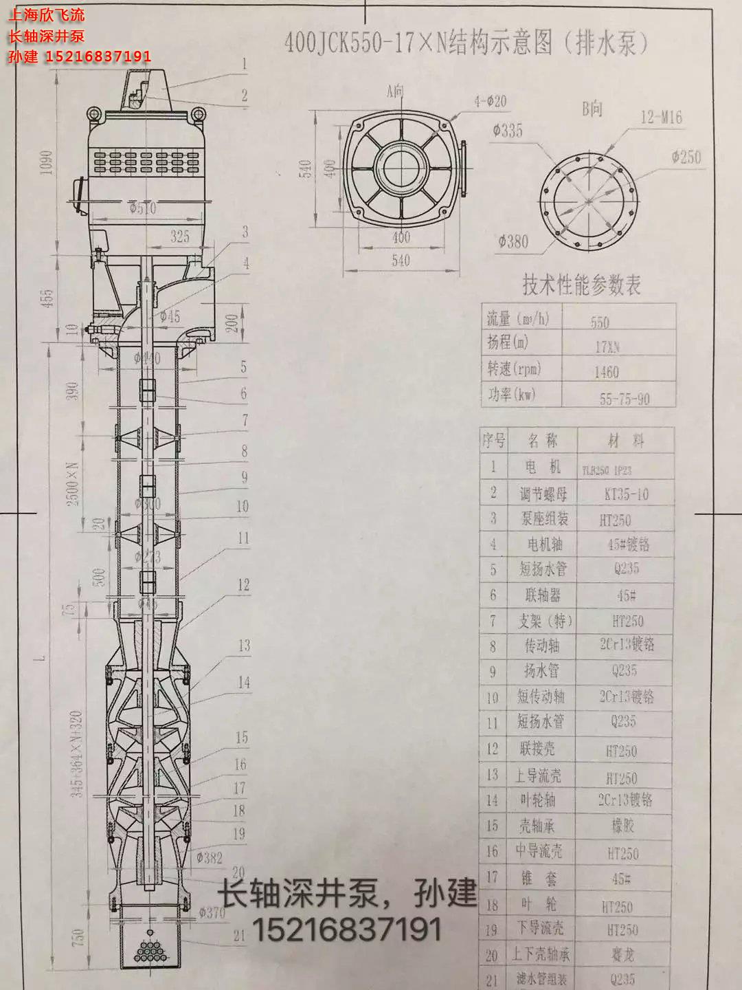 長軸深井泵，揚(yáng)水管